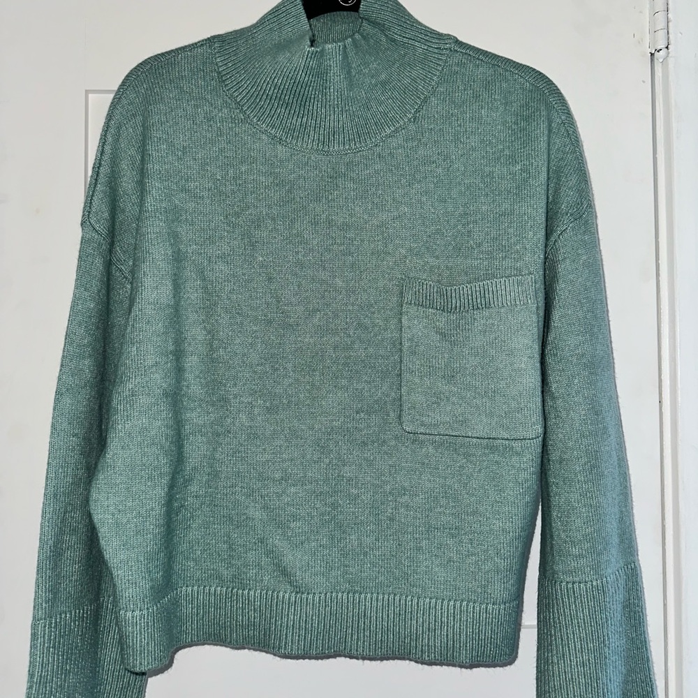 Express Pocket Mock Neck Sweater
